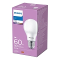 LED Izzó Philips A60 E27/8W/230V 3000K