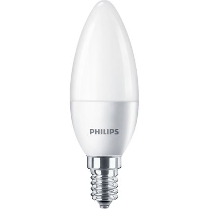 LED Izzó Philips B35 E14/5,5W/230V 2700K