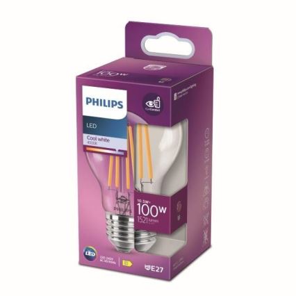 LED Izzó Philips E27/10,5W/230V 4000K