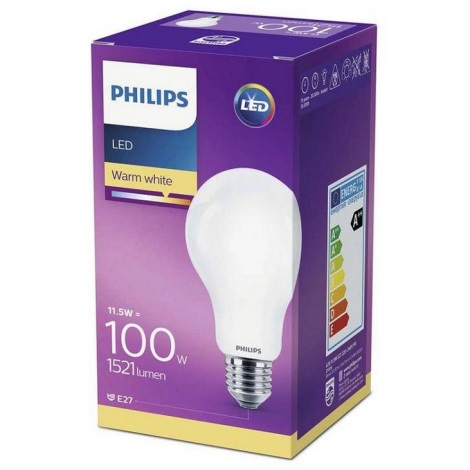 LED Izzó Philips E27/11,5W/230V 2700K