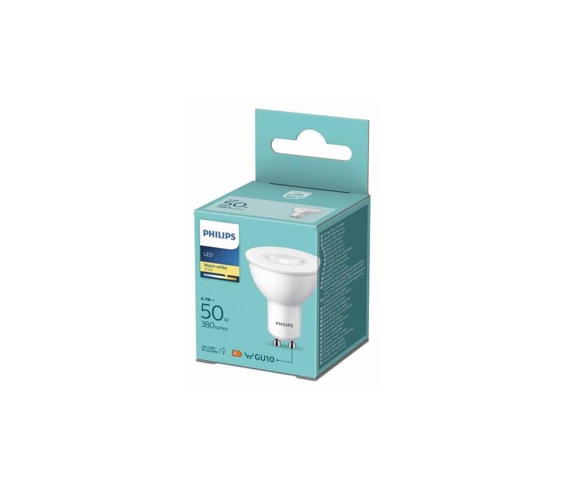 LED Izzó Philips GU10/4,7W/230V 2700K 8719514353947