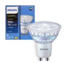 LED Izzó Philips GU10/6,7W/230V 6500K