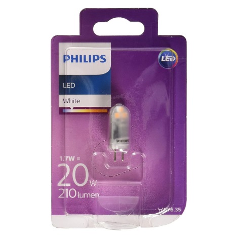 LED Izzó Philips GY6,35/1,7W/12V 3000K