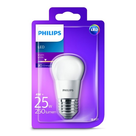 LED Izzó Philips LUSTER E27/4W/230V