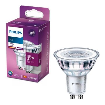 LED Izzó Philips PAR16 GU10/3,5W/230V 3000K