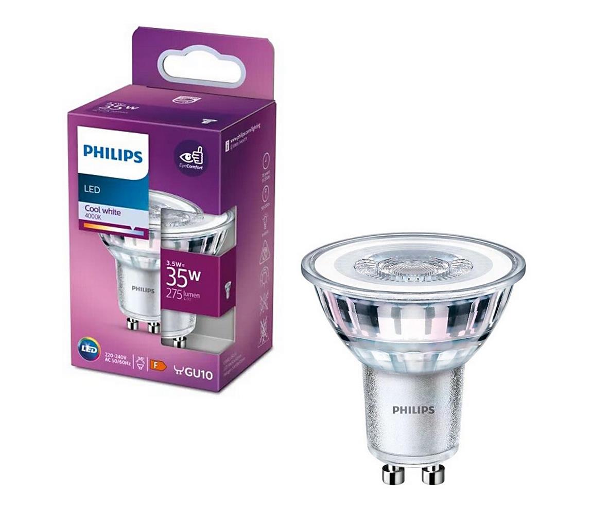 LED Izzó Philips PAR16 GU10/3,5W/230V 4000K 8718699774172
