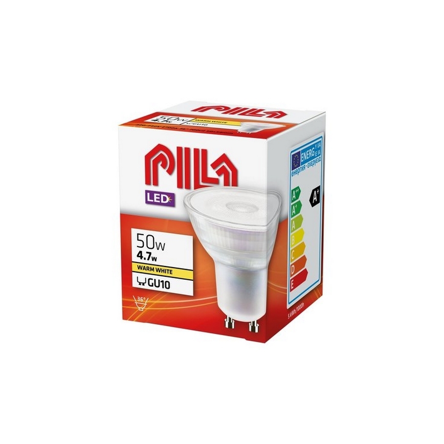 LED Izzó Philips Pila PAR16 GU10/4,7W/230V 2700K