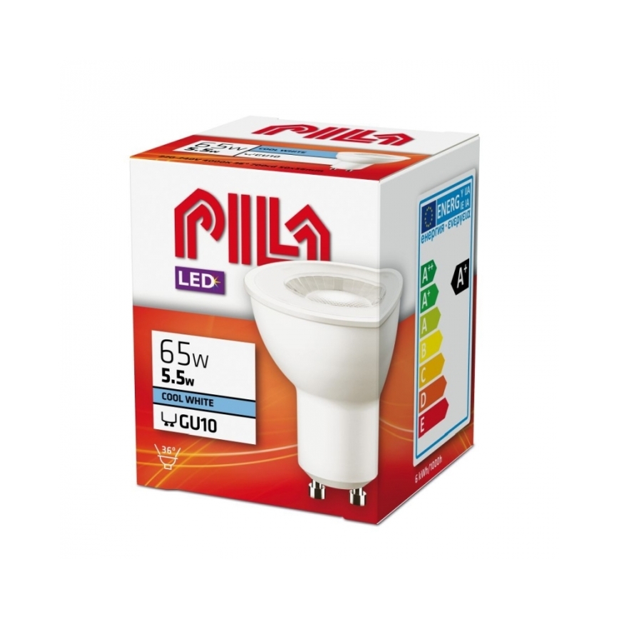LED Izzó Philips Pila PAR16 GU10/5,5W/230V 4000K