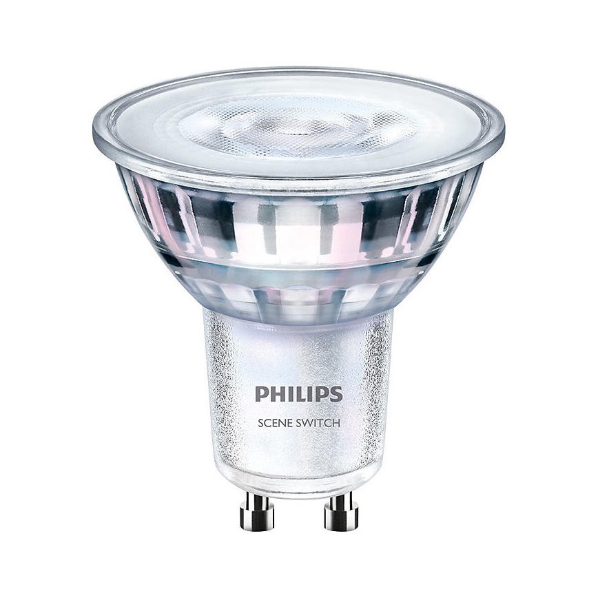 LED Izzó Philips SCENE SWITCH GU10/5W/230V 2700K/4000K