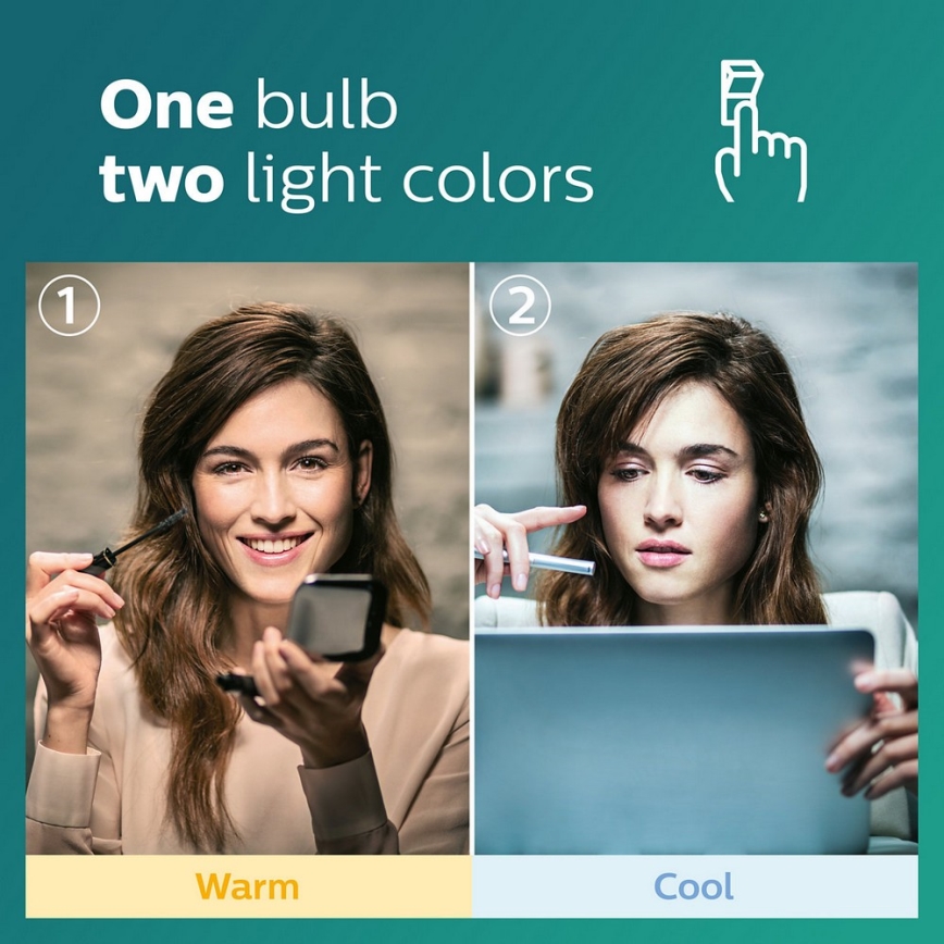 LED Izzó Philips SCENE SWITCH GU10/5W/230V 2700K/4000K