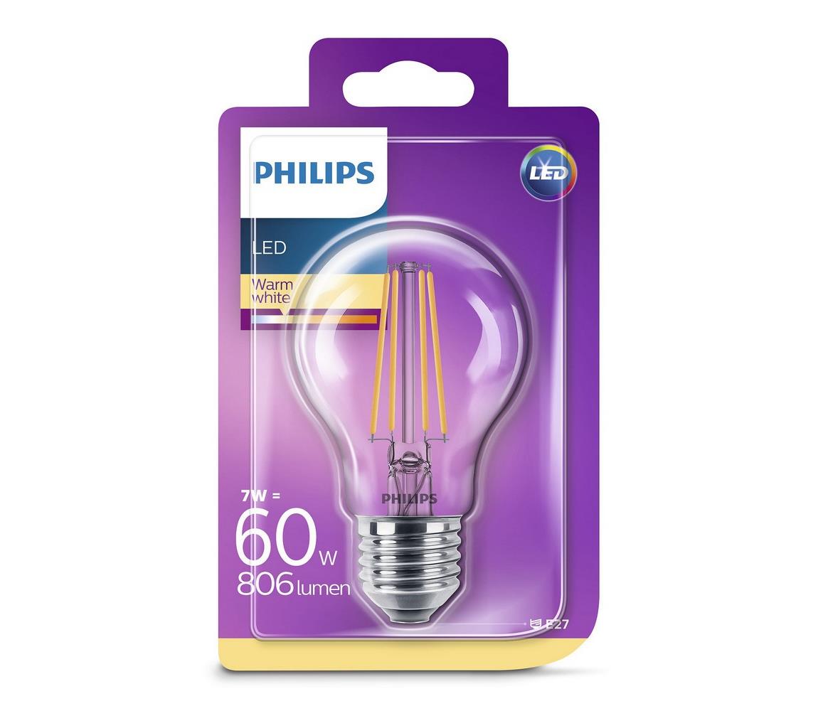 Philips LED Izzó Philips VINTAGE A60 E27/7W/230V 2700K