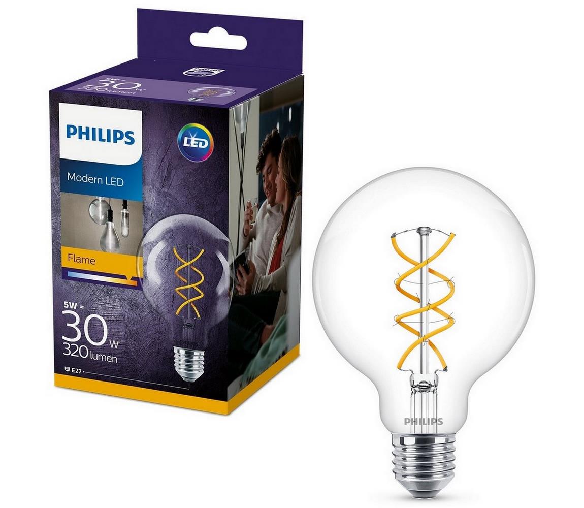 Philips LED Izzó Philips VINTAGE G95 E27/5W/230V 2200K