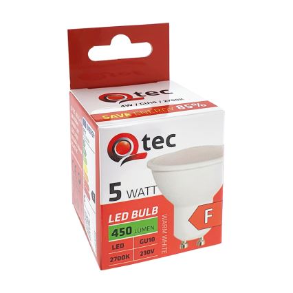 LED Izzó Qtec GU10/5W/230V 2700K