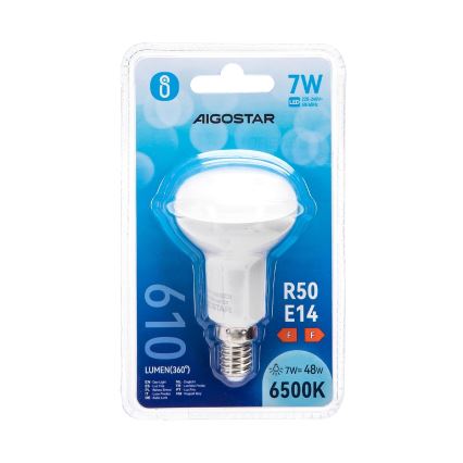 LED Izzó R50 E14/7W/230V 6500K - Aigostar
