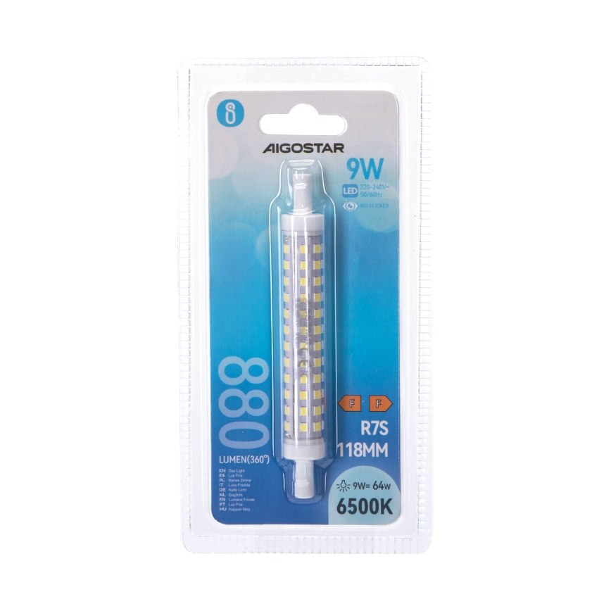 LED izzó R7S/9W/230V 6500K - Aigostar