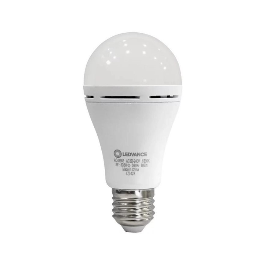 LED Izzó RECHARGEABLE A60 E27/8W/230V 6500K - Ledvance