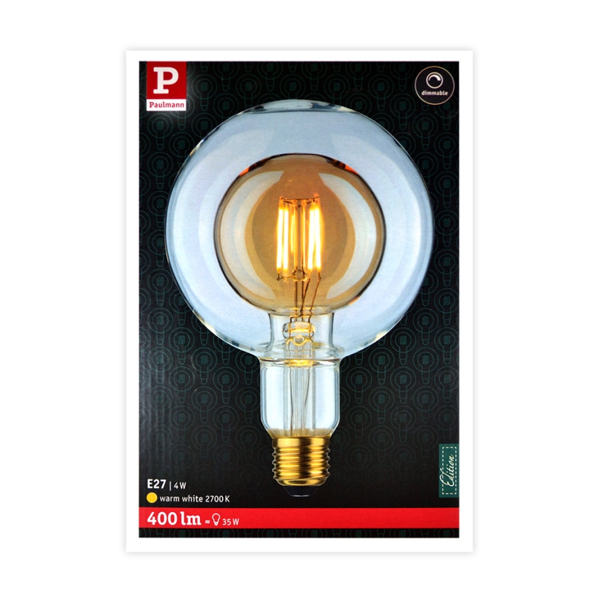 LED Izzó SHAPE G125 E27/4W/230V 2700K - Paulmann 28765