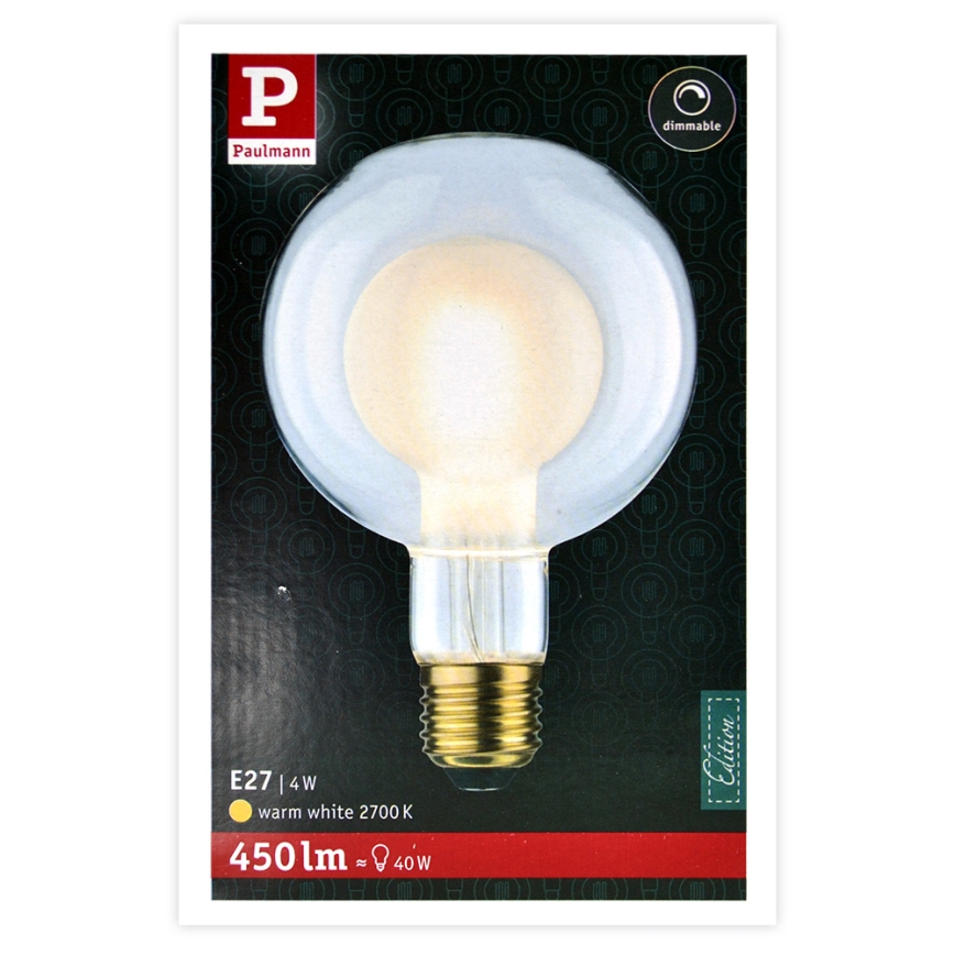 LED Izzó SHAPE G95 E27/4W/230V 2700K - Paulmann 28768