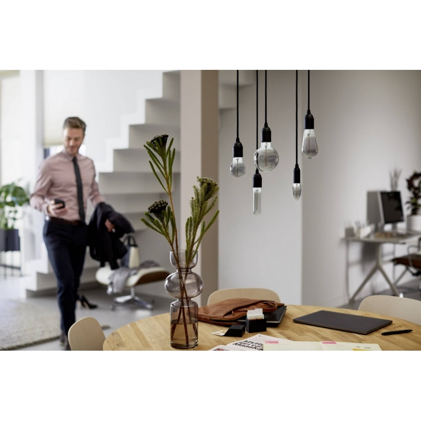 LED Izzó SMOKY VINTAGE Philips T32 E27/2,3W/230V 1800K