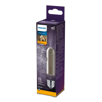 LED Izzó SMOKY VINTAGE Philips T32 E27/2,3W/230V 1800K