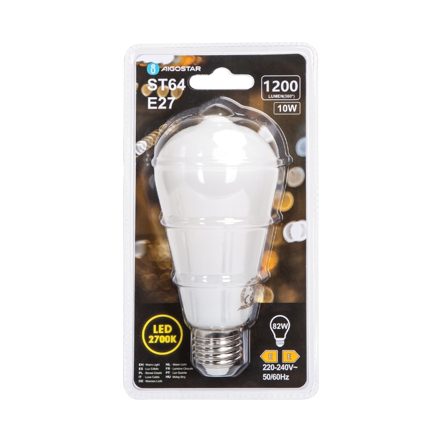 LED izzó ST64 E27/10W/230V 320° 2700K - Aigostar