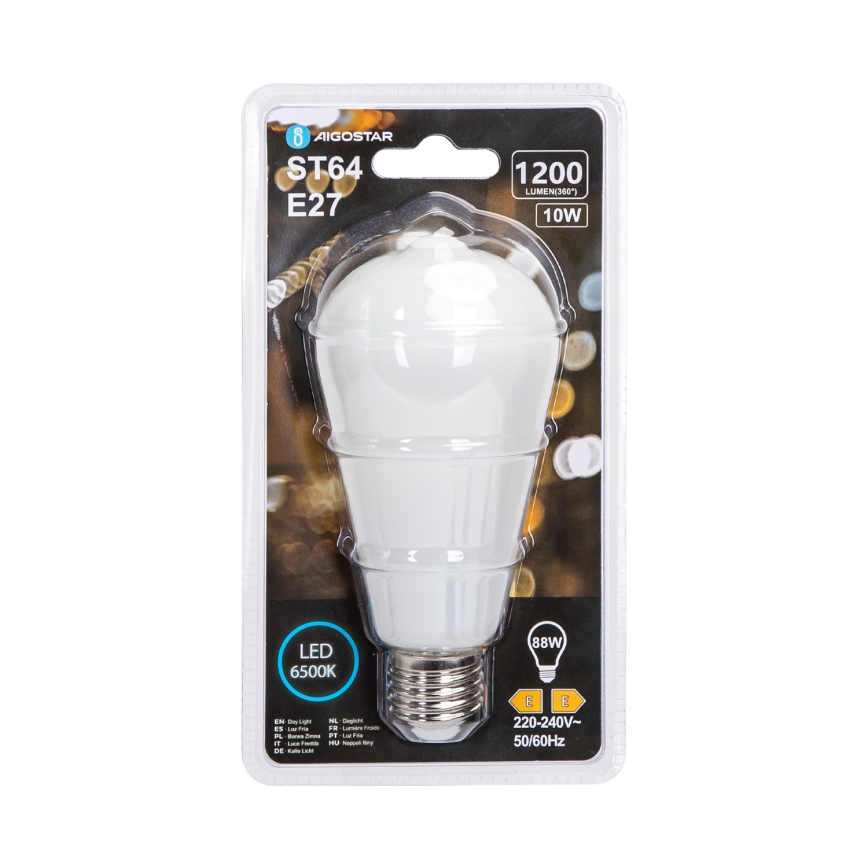LED izzó ST64 E27/10W/230V 6500K - Aigostar