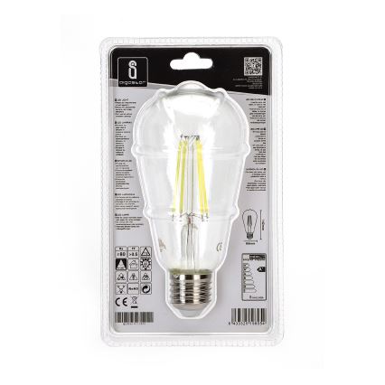 LED Izzó ST64 E27/8W/230V 6500K - Aigostar
