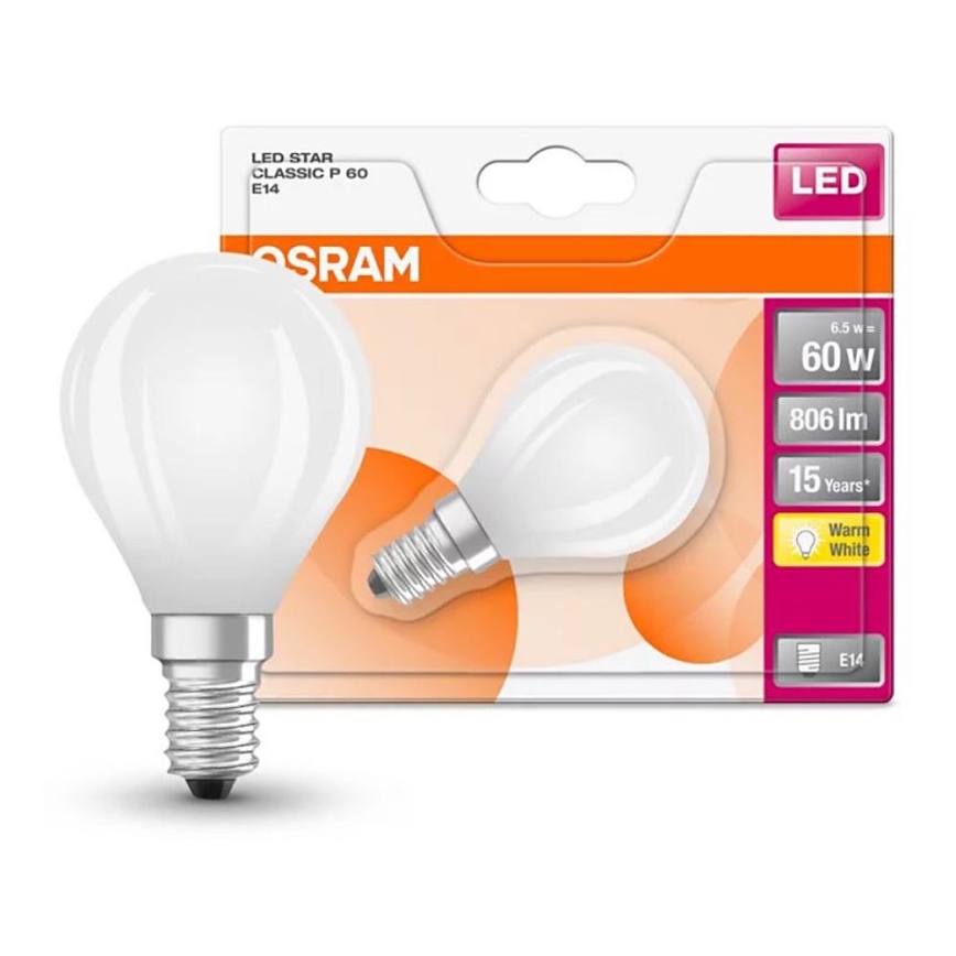 LED Izzó STAR E14/6,5W/230V 2700K - Osram