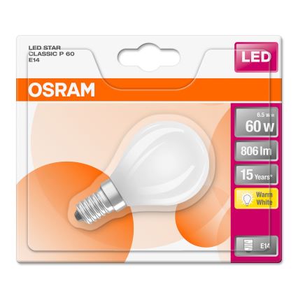 LED Izzó STAR E14/6,5W/230V 2700K - Osram