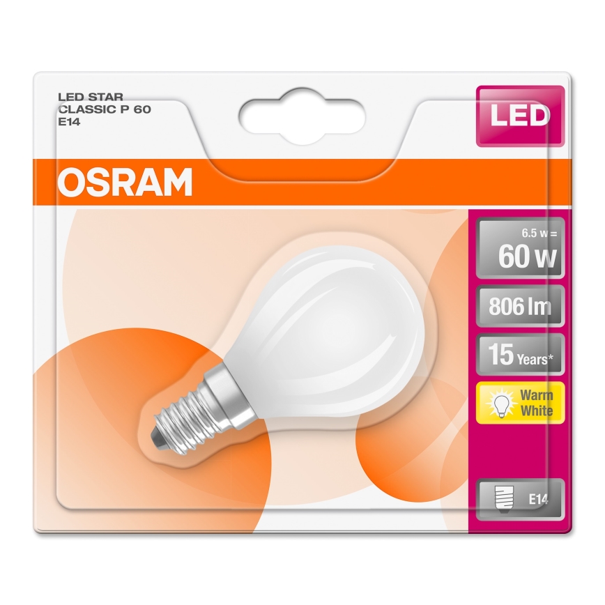 LED Izzó STAR E14/6,5W/230V 2700K - Osram