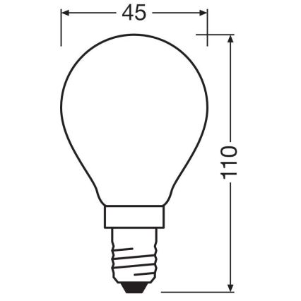 LED Izzó STAR E14/6,5W/230V 2700K - Osram