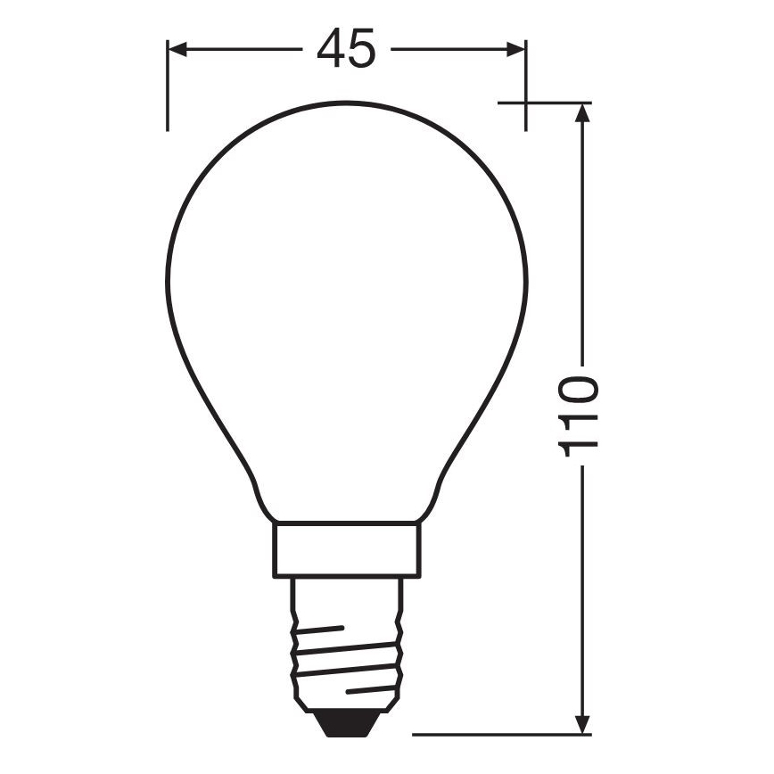 LED Izzó STAR E14/6,5W/230V 2700K - Osram