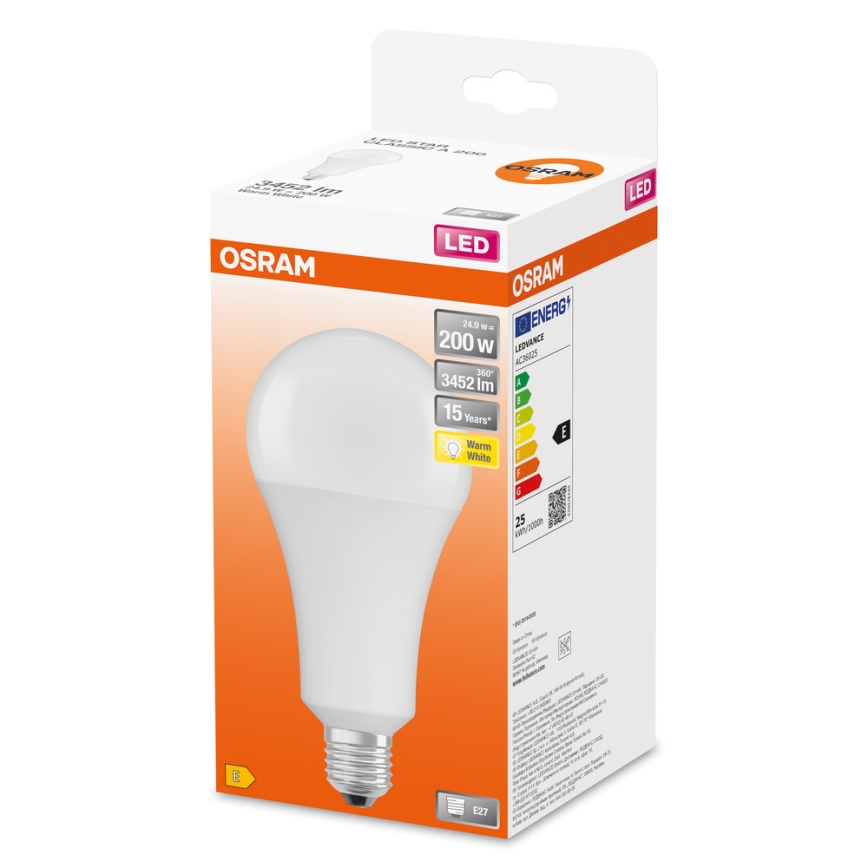 LED Izzó STAR E27/24,9W/230V 2700K - Osram
