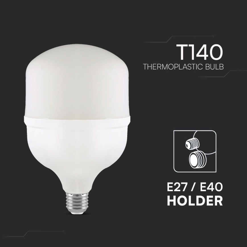 LED izzó T140 E27/50W/230V 6500K