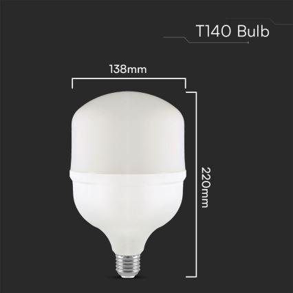 LED izzó T140 E27/50W/230V 6500K