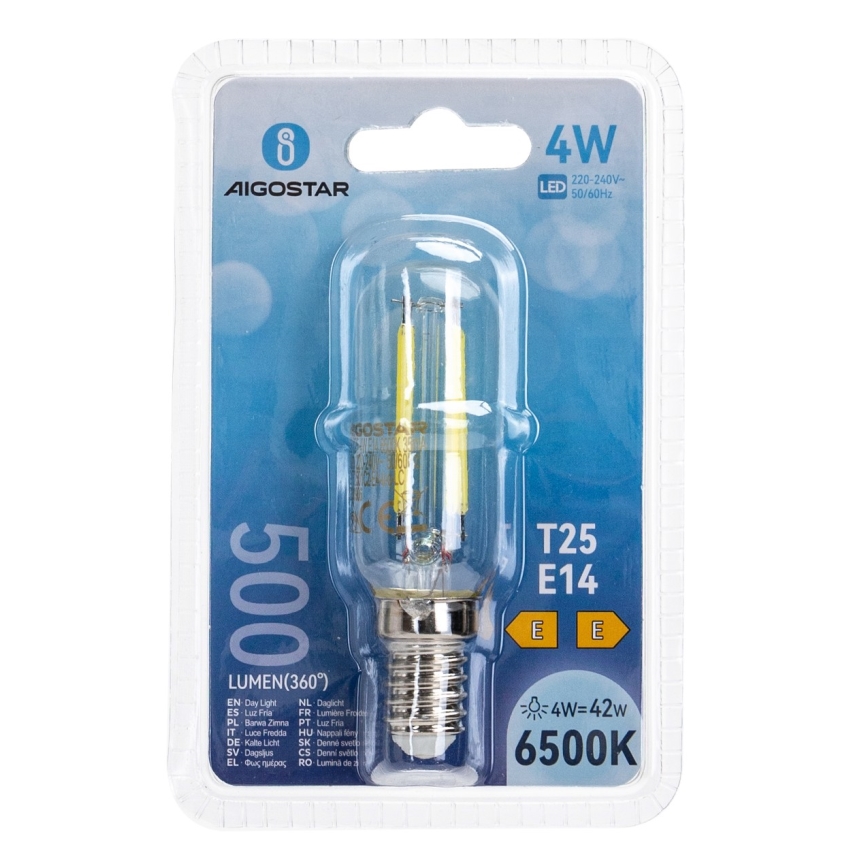 LED Izzó T25 E14/4W/230V 6500K - Aigostar