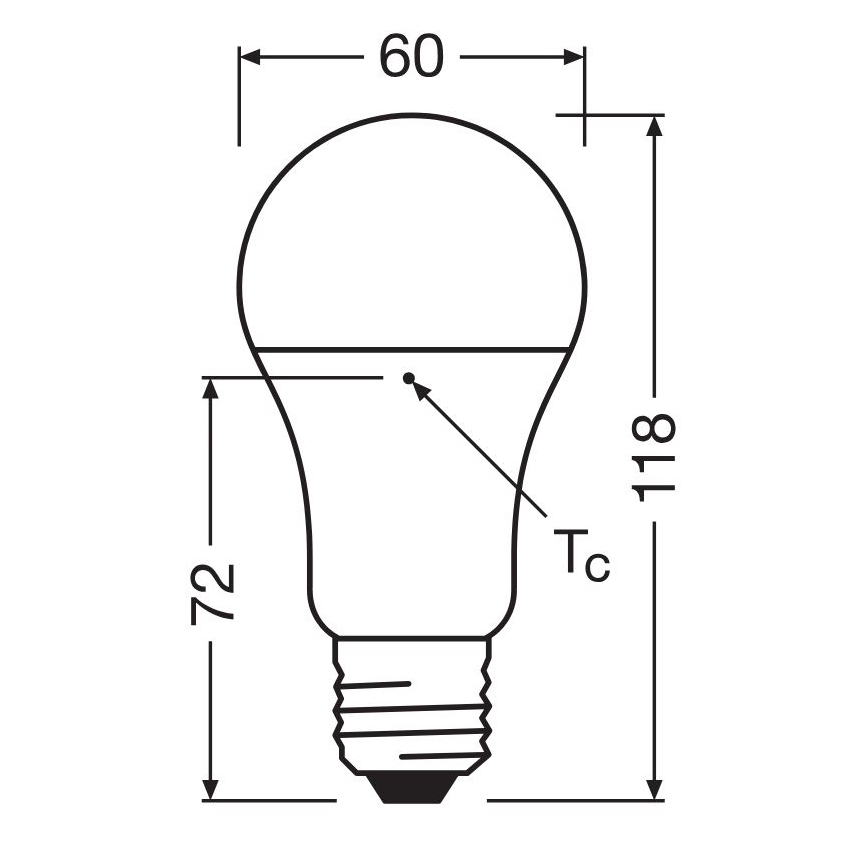 LED Izzó újrahasznosított műanyagból A100 E27/14W/230V 4000K - Osram