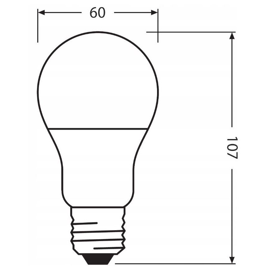 LED izzó újrahasznosított műanyagból A60 E27/8,5W/230V 2700K - Ledvance