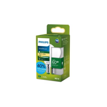 LED izzó ULTRAEFFICIENT Philips P45 E14/3,8W/230V 2700K