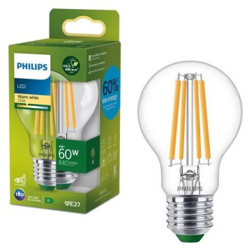 LED izzó ULTRAEFFICIENT VINTAGE Philips A60 E27/4W/230V 2700K