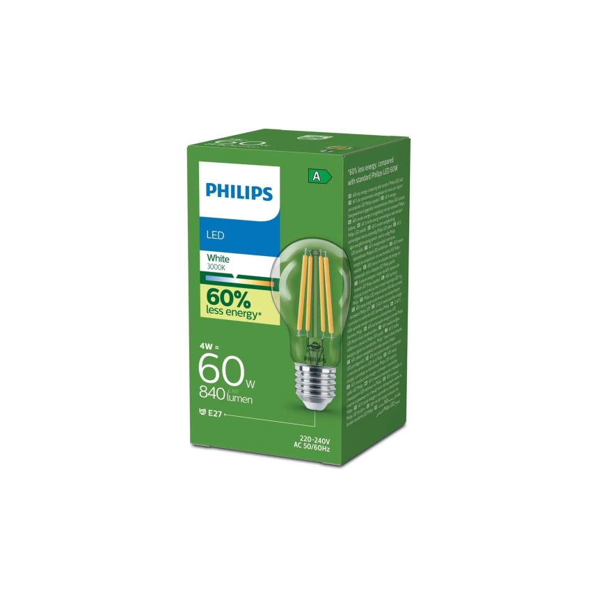 LED izzó ULTRAEFFICIENT VINTAGE Philips A60 E27/4W/230V 3000K