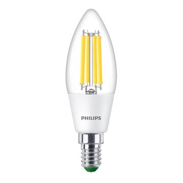 LED izzó ULTRAEFFICIENT VINTAGE Philips B35 E14/2,3W/230V 4000K