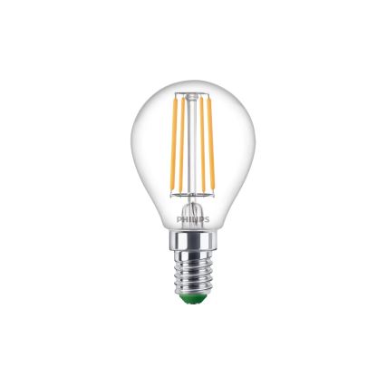 LED izzó ULTRAEFFICIENT VINTAGE Philips P45 E14/3,8W/230V 2700K