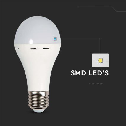 LED Izzó vészhelyzeti üzemmóddal A70 E27/9W/230V 4000K