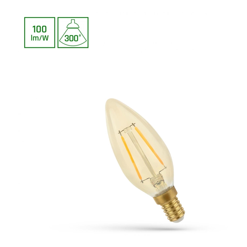 LED Izzó VINTAGE C35 E14/5W/230V 2400K