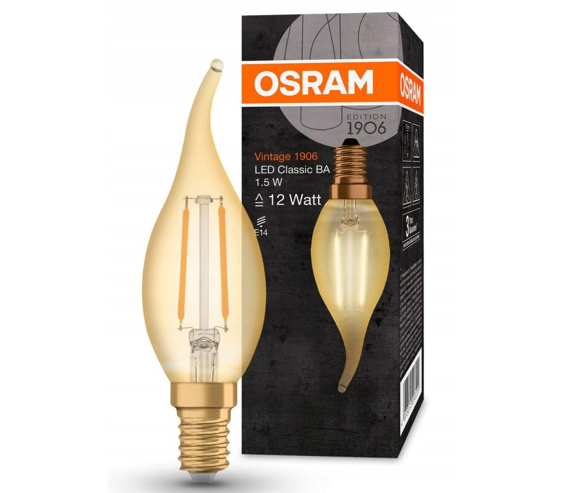 Osram LED Izzó VINTAGE E14/1,5W/230V 2400K