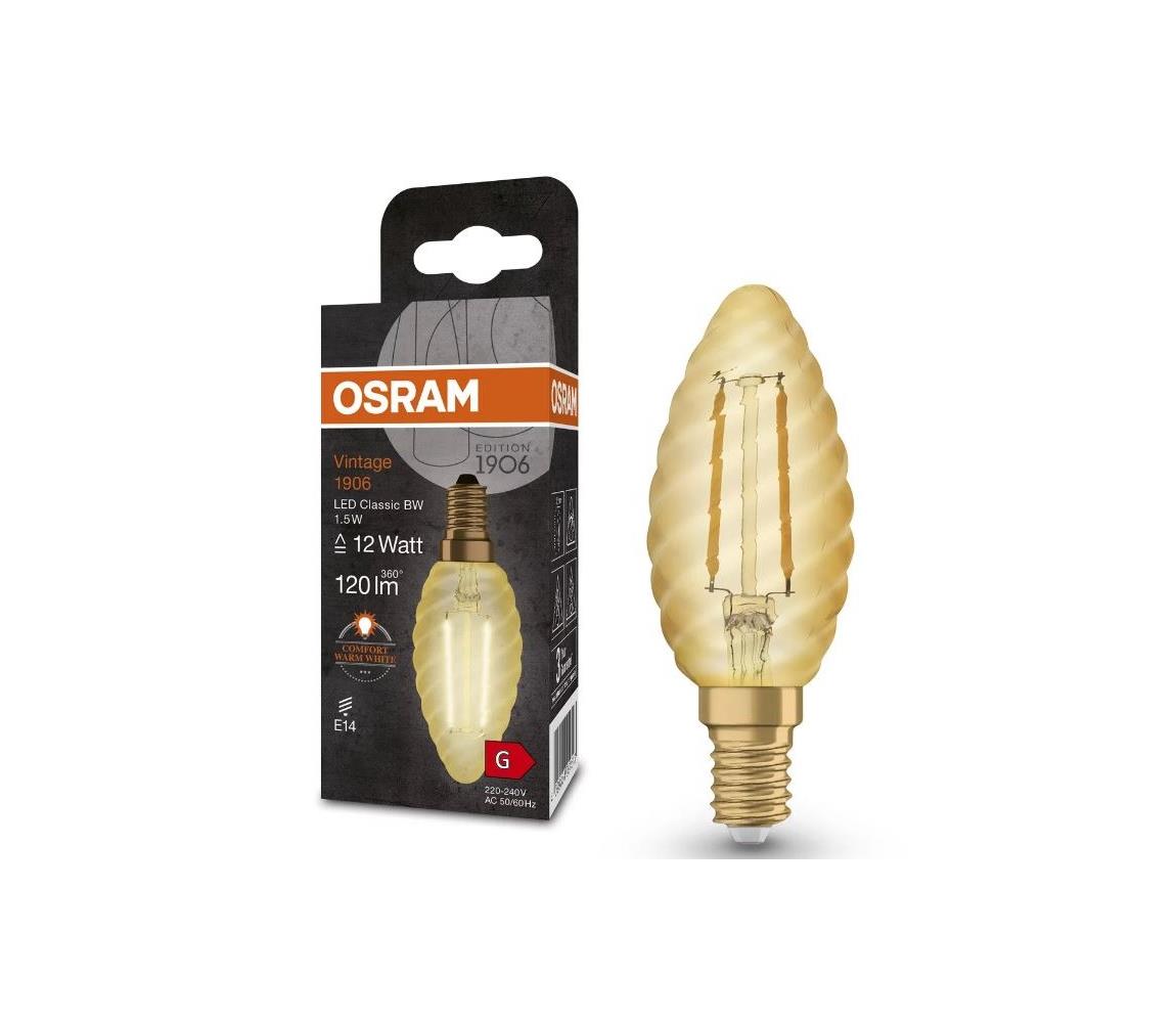Osram LED Izzó VINTAGE E14/1,5W/230V 2400K