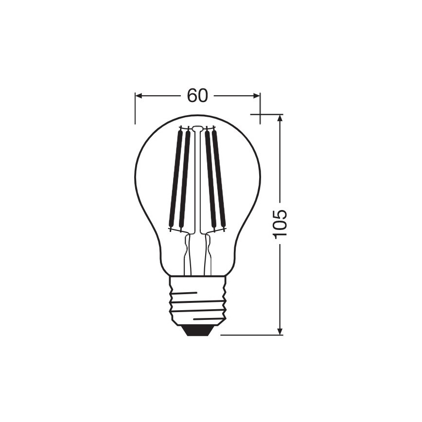 LED Izzó VINTAGE E27/10W/230V 2700K - Osram