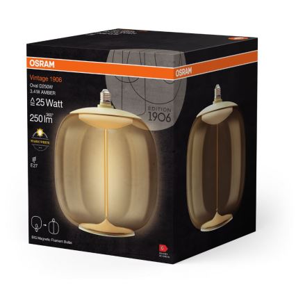 LED Izzó VINTAGE FILAMENT E27/3,4W/230V 2700K - Osram