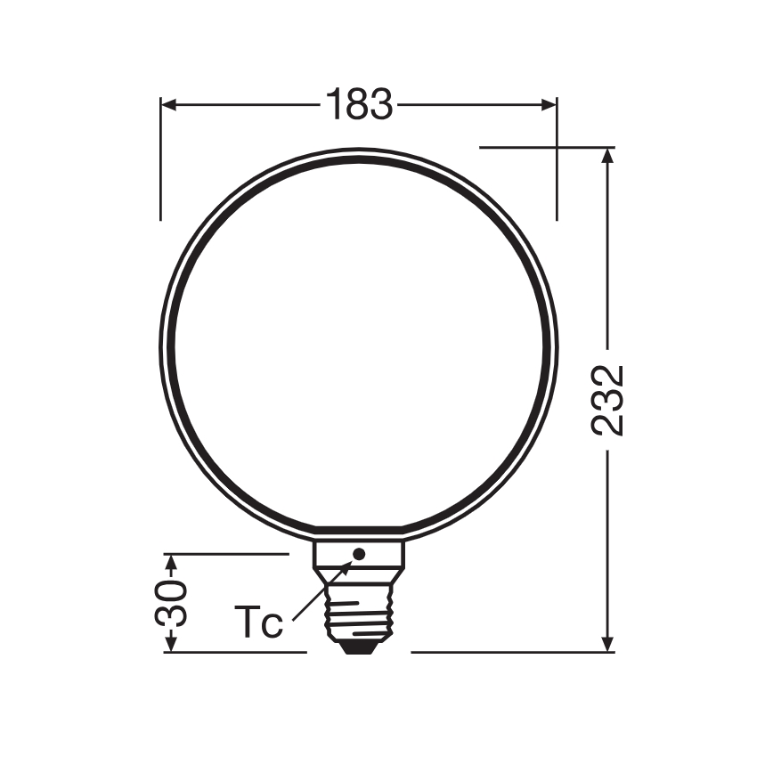 LED dimmelhető izzó VINTAGE FILAMENT E27/4W/230V 1800K - Osram